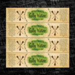 Gilly Water Printable Water Bottle Labels Magical Water Etsy