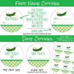Gingham Pickle Canning Labels With Images Canning Labels Canning