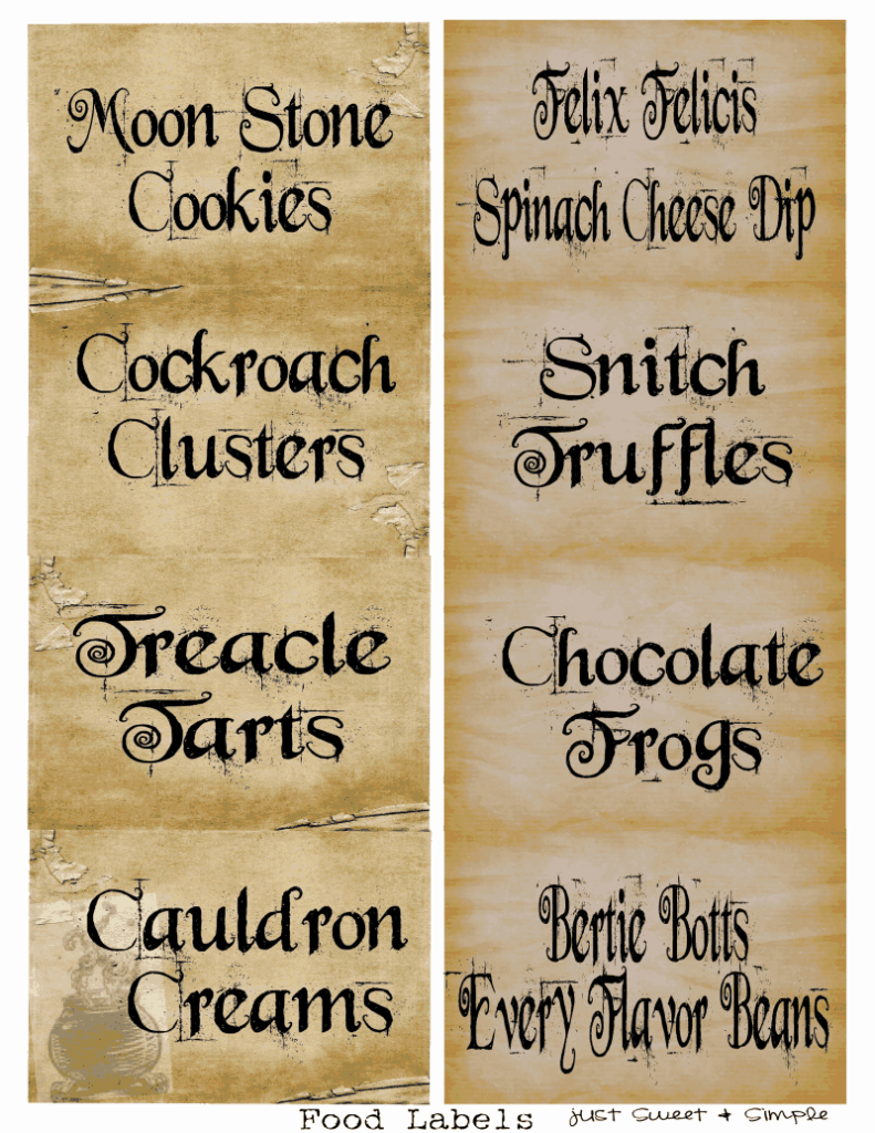 Harry Potter Food Drink Labels Google Drive Harry Potter Candy 