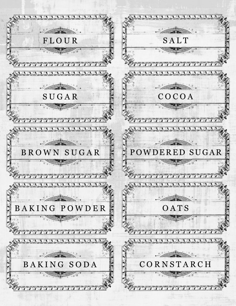 Home Labels Printables Free Pantry Labels Printable Free Pantry