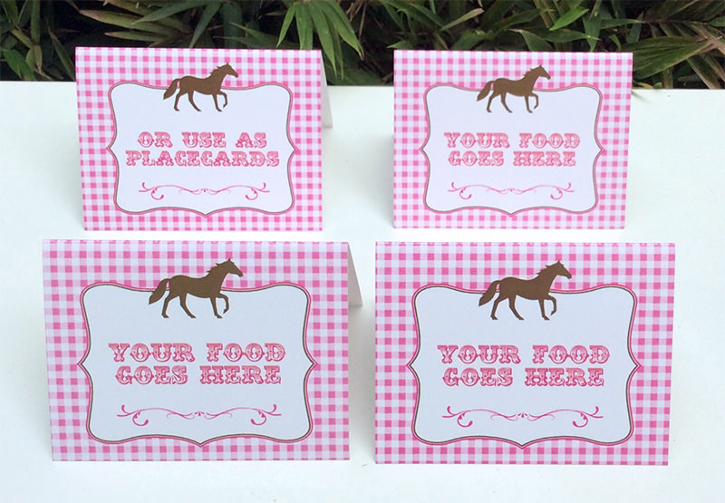 Horse Birthday Party Printable Templates Pony Party Theme