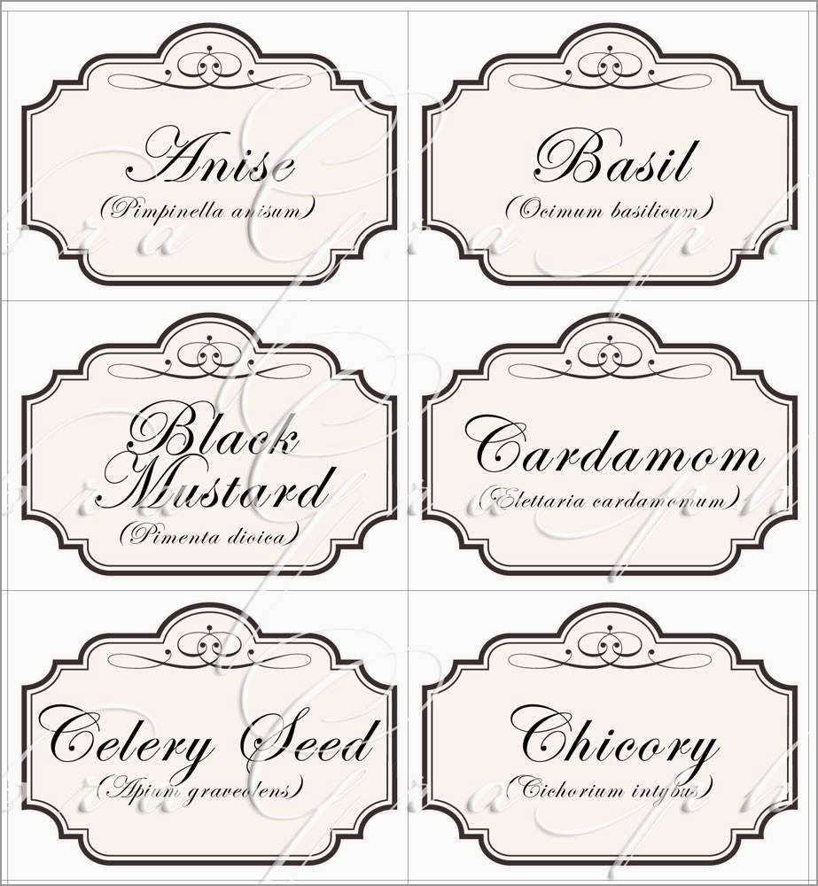 Inspirational Spice Jar Label Template Free Best Of Template With 