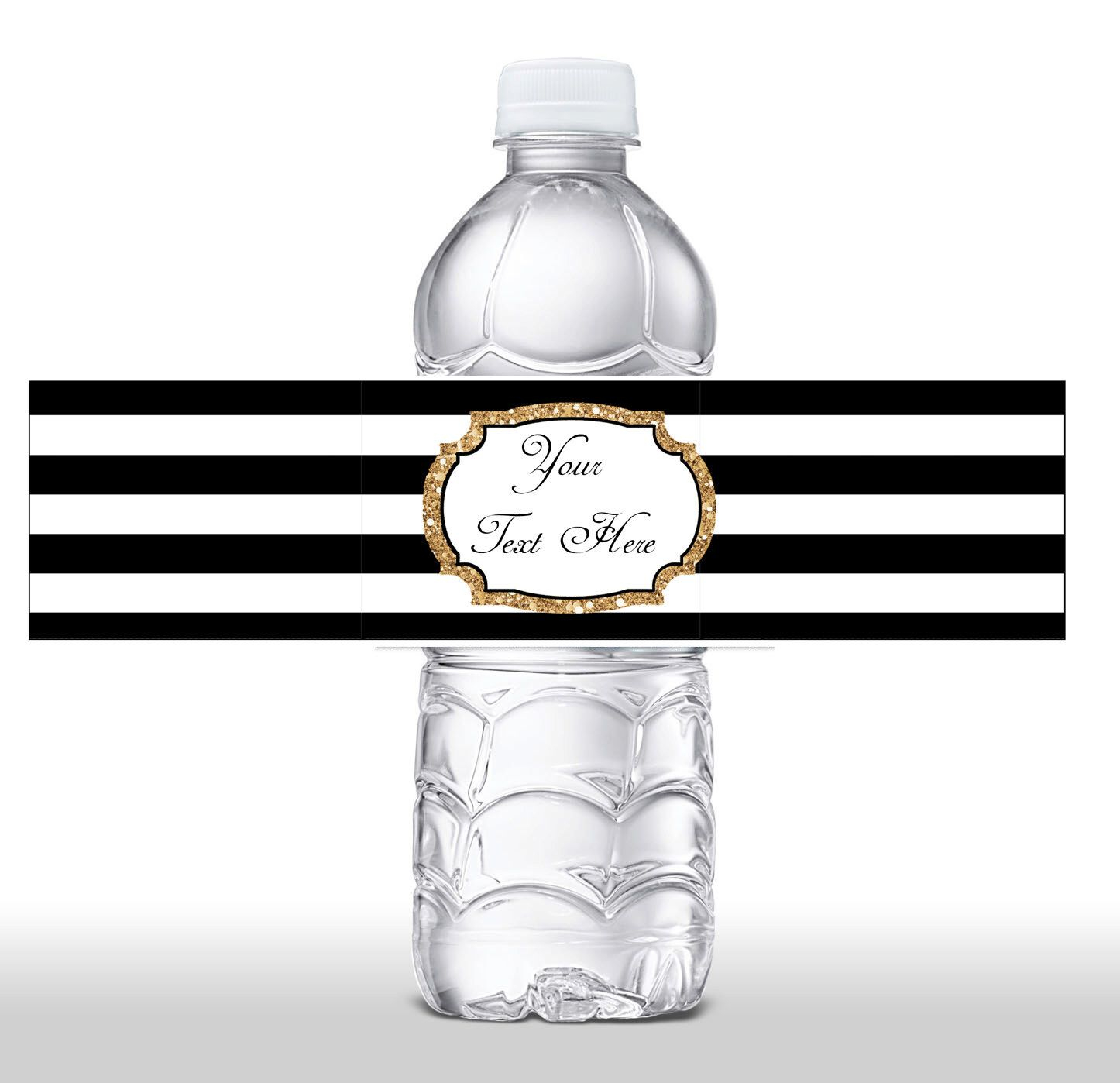 INSTANT DOWNLOAD Black White Stripe Gold Glitter Water Etsy Diy 