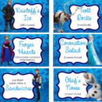 INSTANT DOWNLOAD Food Labels Disney Frozen Birthday By PartyMyWay 5