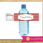 Instant Download Printable DIY Holiday Water Bottle Labels Christmas