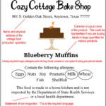 Labels Texas Cottage Food Law