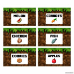 Minecraft Food Printables Card Image Free Printabler Minecraft