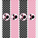 Minnie Mouse Polka Dot Water Bottle Labels minniemouse Minnie Mouse