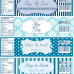 More Water Bottle Labels Now With Templates Attached Wedding Blue