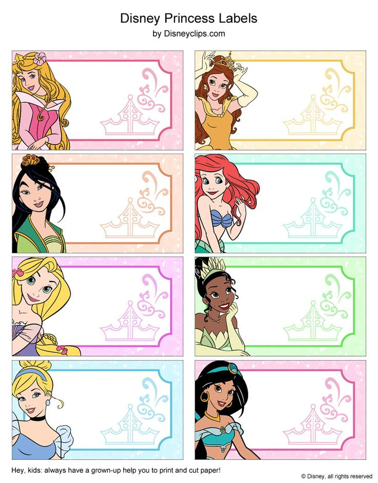 Nametags jpg 800 1 022 Pixels Princess Party Decorations Disney 