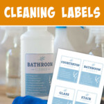 Natural Cleaning Bottle Printable Labels Stay Organized Cut The Grime