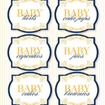 Nautical Baby Shower PRINTABLE Party Food Labels By By Lovetheday 8
