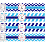 Nautical Water Bottle Labels Printable
