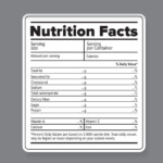 Nutrition Label Template Blank Five Benefits Of Nutrition Label