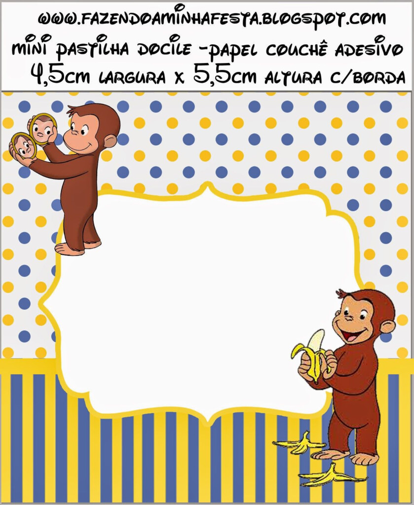 Oh My Fiesta In English Curious George Free Printable Candy Bar 