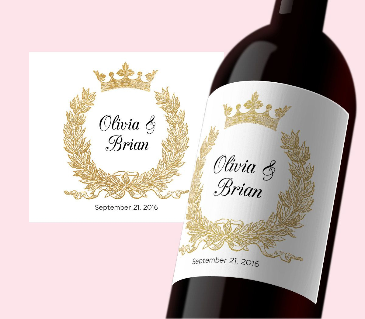PDF Template 3 5x4 Editable Wine Label INSTANT DOWNLOAD Wedding Wine 