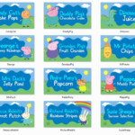 Peppa Pig Food Labels for A Boy Peppa Pig Birthday Party