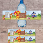 Personalized Winnie The Pooh Water Bottle Label Instant Etsy In