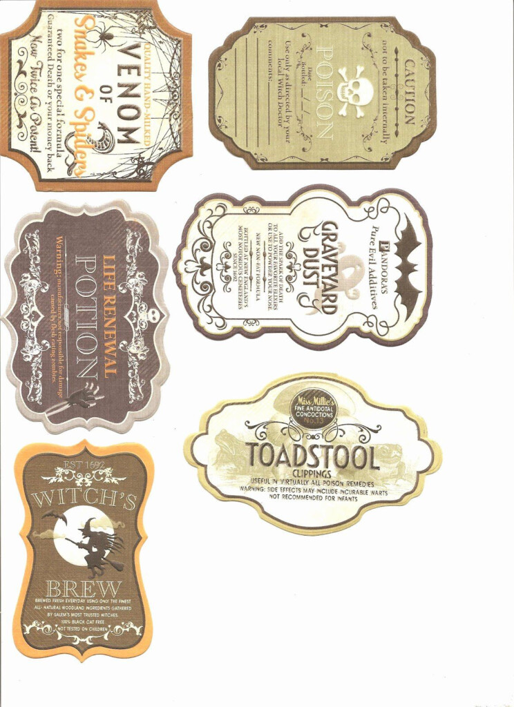 Potion Label Template Inspirational Halloween Apothecary With 9 Free 