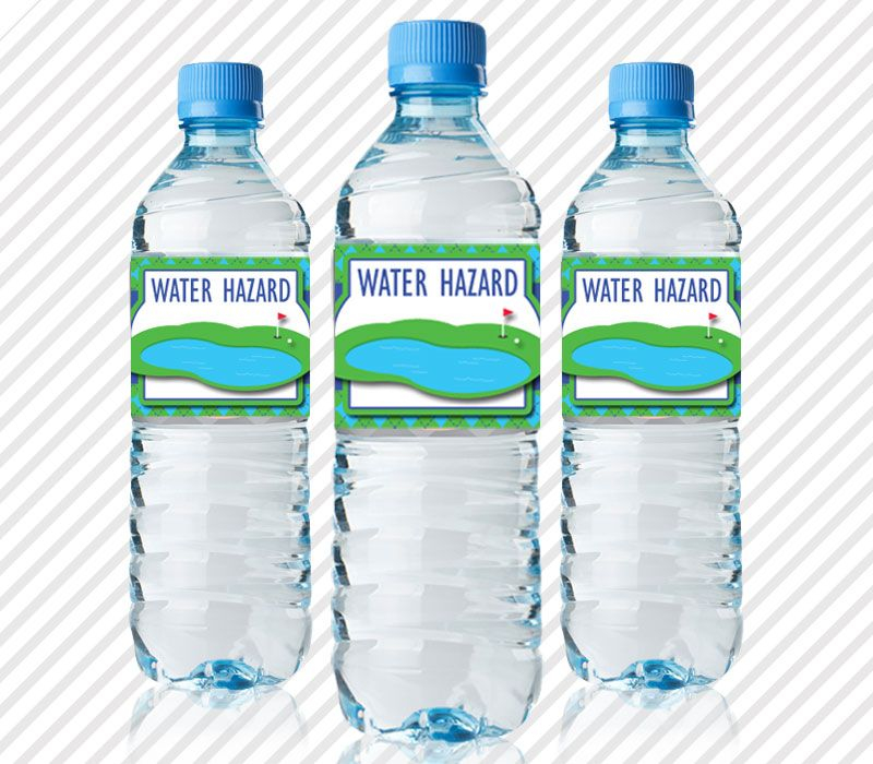 PRINTABLE Golf Themed Water Bottle Labels Water Bottle Water Bottle 