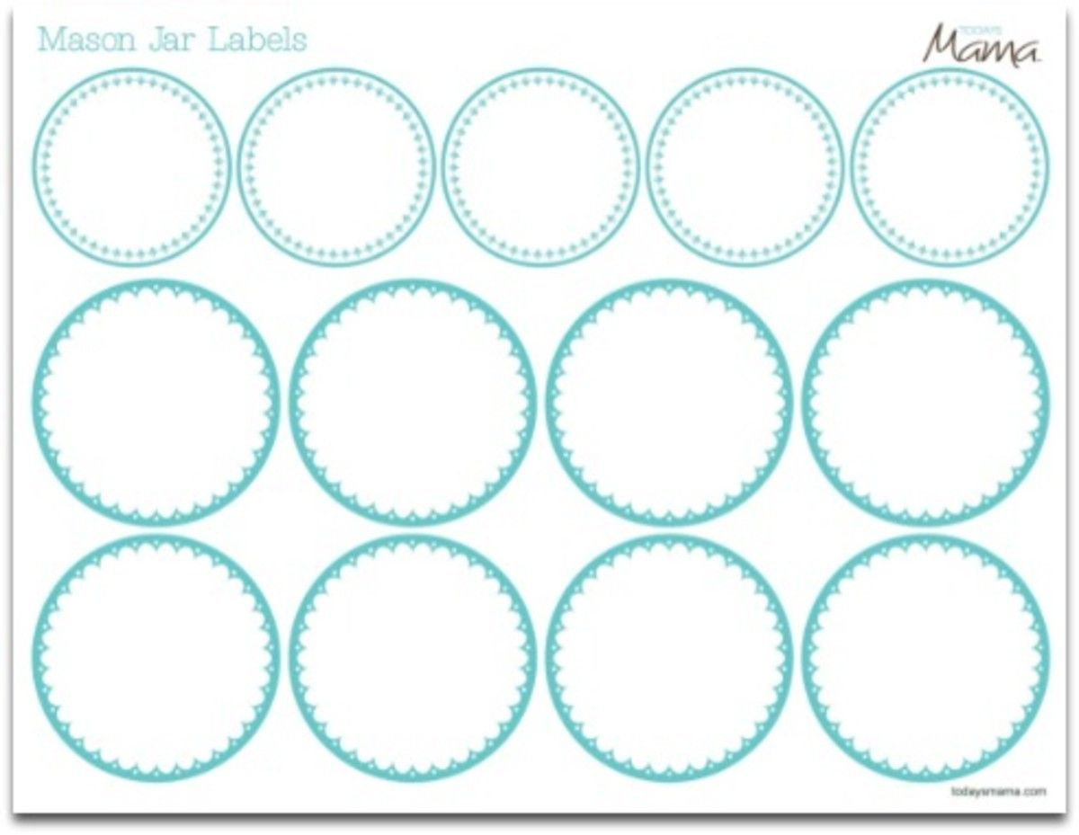 Printable Jar Label Template Mason Jars Labels Labels Printables 