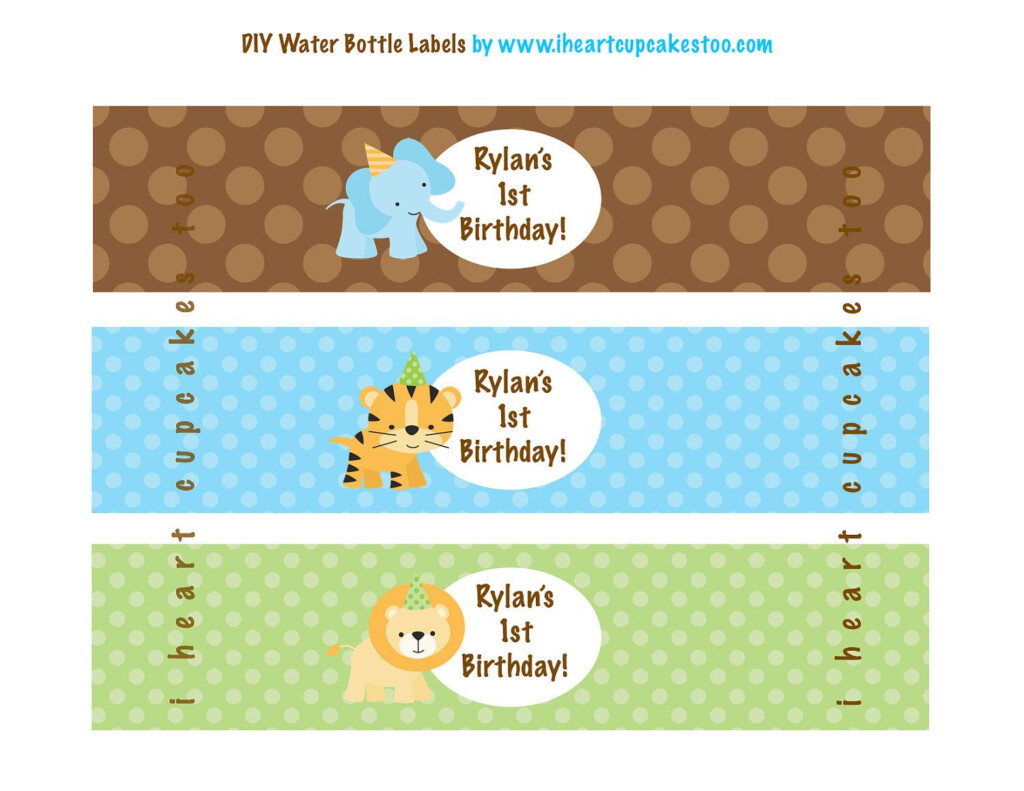 Printable Jungle Safari Water Bottle Labels 3 00 Via Etsy 