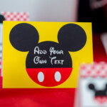 Printable Mickey Mouse Food Labels