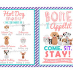 Puppy Party Printables Food Cards Adoption Certificates Puppy Party