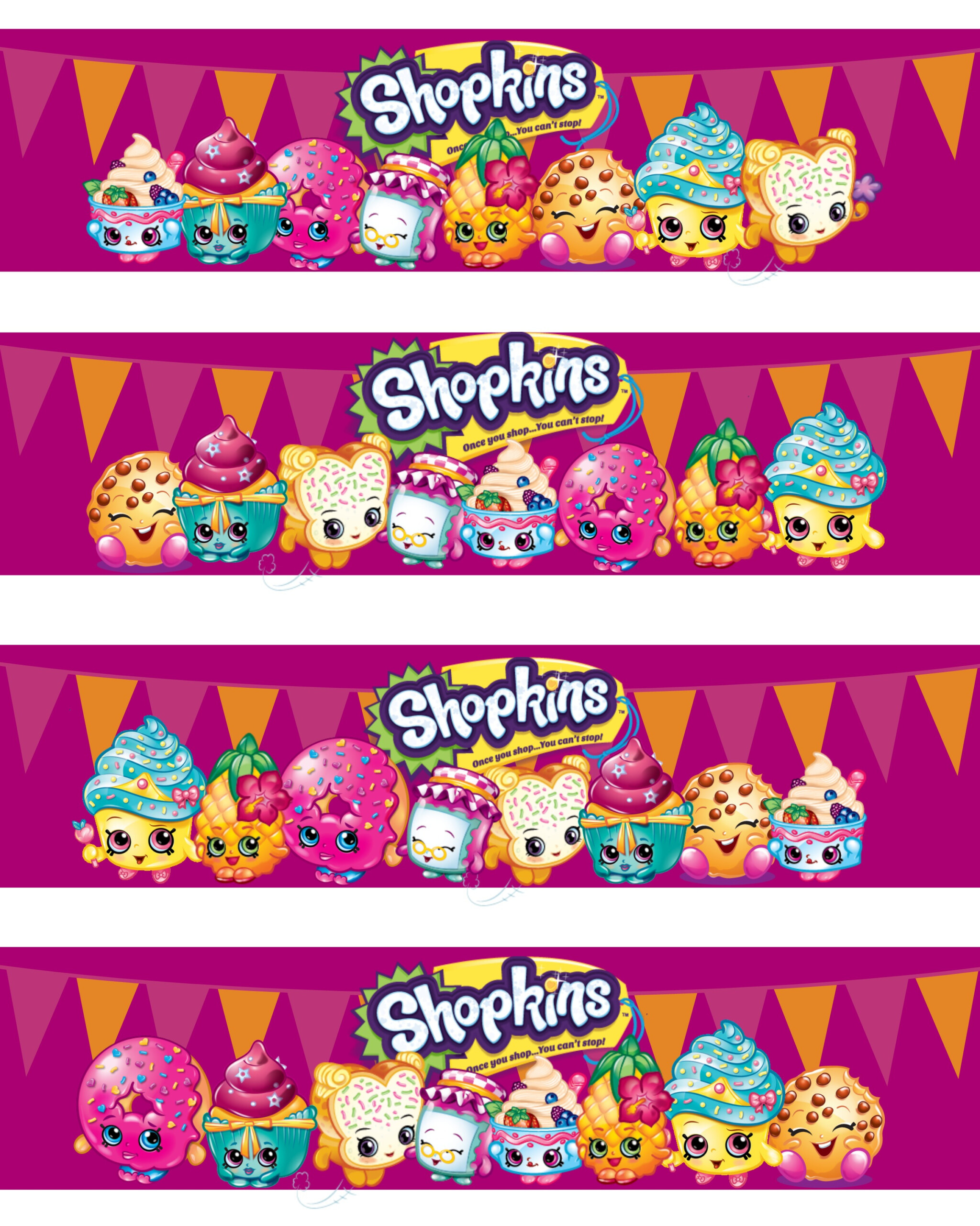 Shopkins Free Birthday Party Printables Delicate Construction