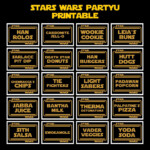Star Wars Food Label Printables Star Wars Party Printables Star Wars