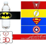Super Hero Water Bottles Free Printable Superhero Water Bottle Labels