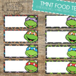 Teenage Mutant Ninja Turtles Birthday Printable Name Tags Click Free