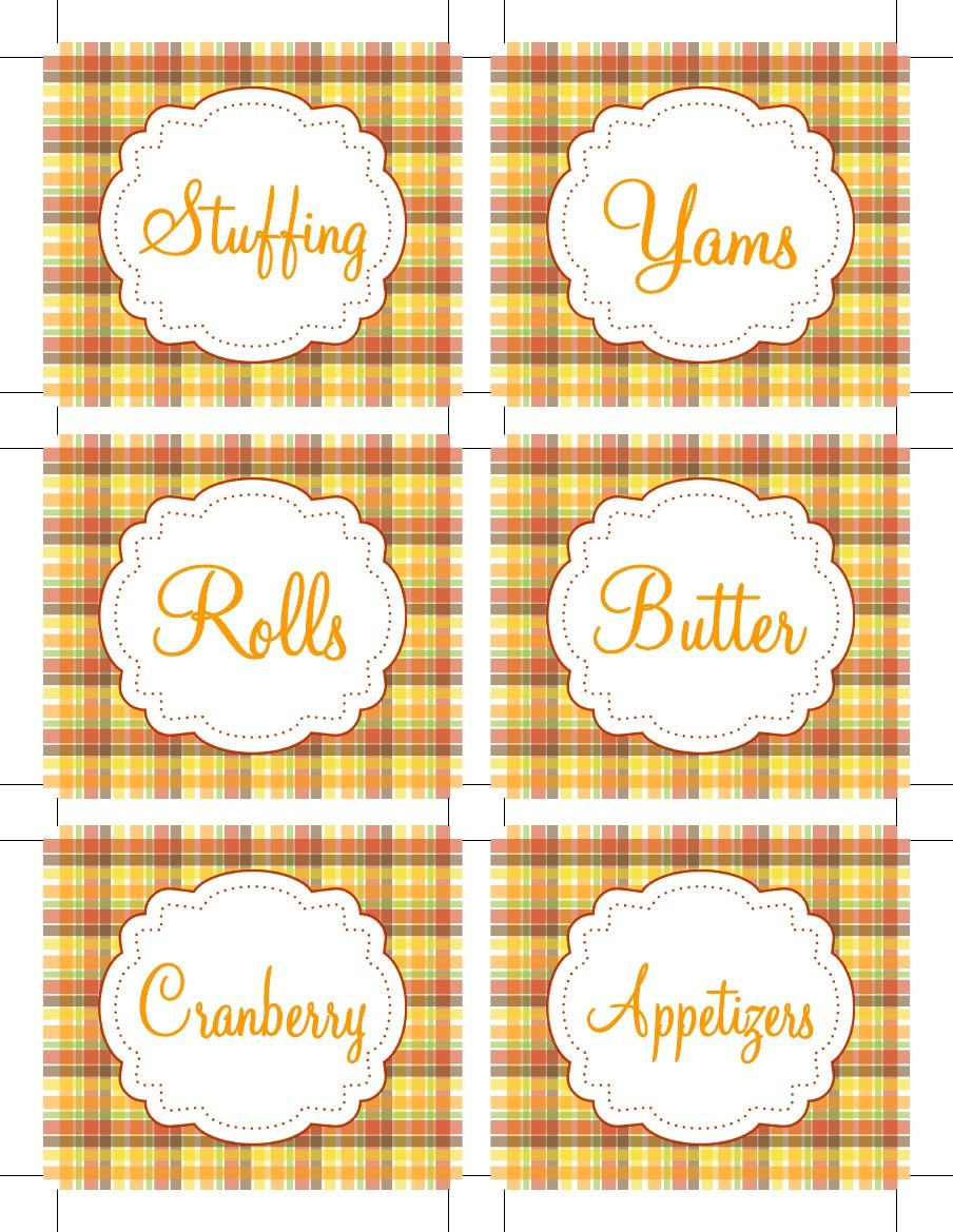 Thanksgiving Food Labels By Dimple Prints Thanksgiving Printables 