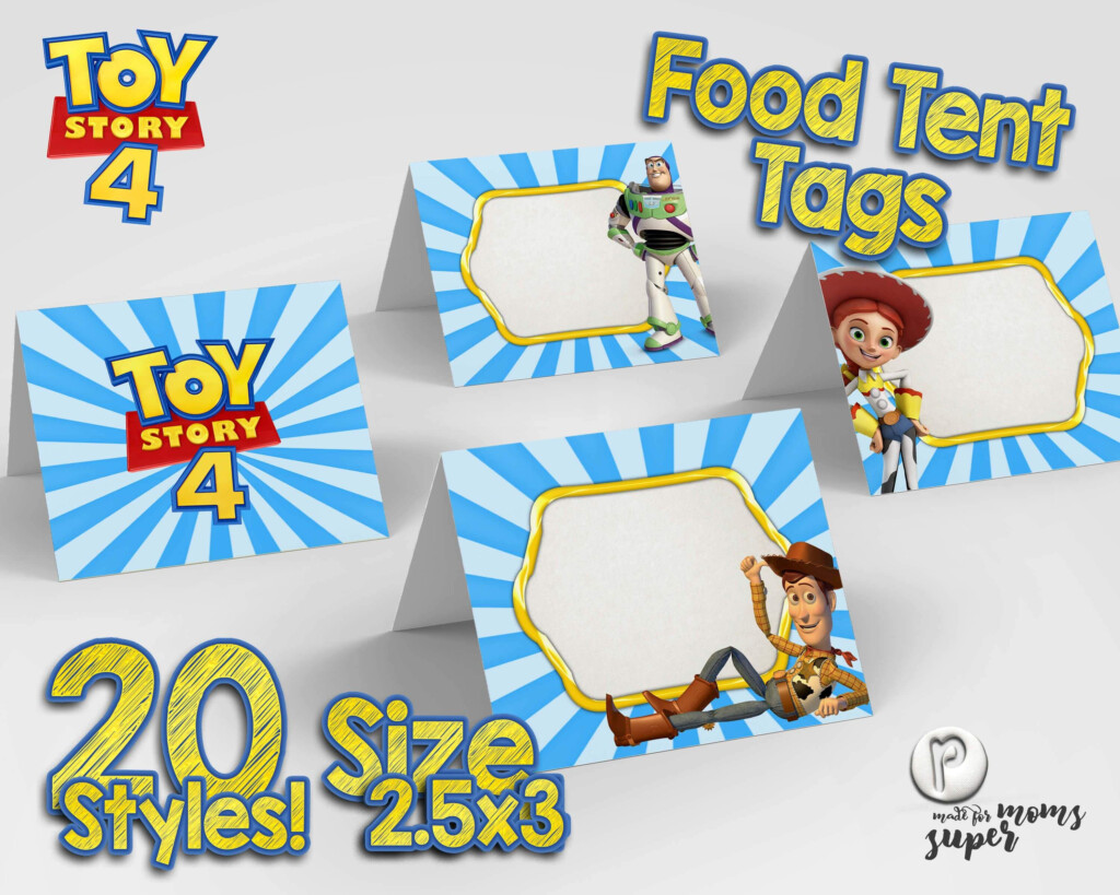 Toy Story 4 Food Labels Toy Story Party Supplies Toy Story Baby Toy 