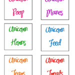 Unicorn Food Labels