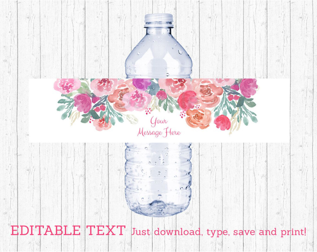 Welcome Bags Water Bottle Labels Template Printable Water Bottle 
