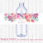 Welcome Bags Water Bottle Labels Template Printable Water Bottle