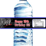 WWE Water Bottle Labels Download Printable By PartiesPlus 4 00